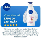  Sữa Dưỡng Thể Nivea Mịn Mượt Sáng Da Ban Ngày 8 Super Foods 350ml - Cấp Ẩm, Đều Màu, Màng Lọc UV 