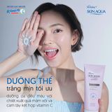  Lotion Chống Nắng Sunplay Skin Aqua UV Body Whitening Lotion SPF 50+ PA++++ Dưỡng Thể Sáng Mịn 150g 