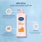  Sữa Dưỡng Thể Vaseline Healthy Bright - Dưỡng Thể Sáng Da, Bảo Vệ Toàn Diện 350ml 