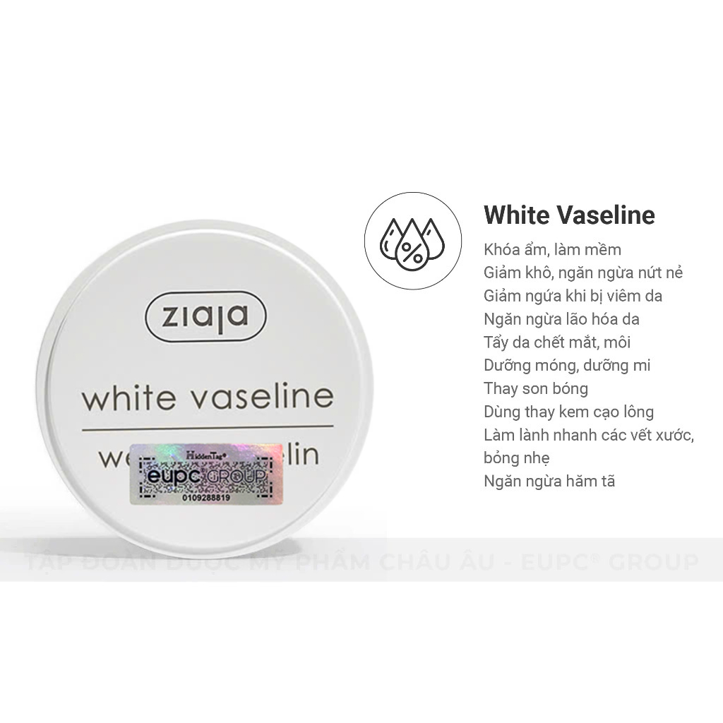 Sáp Dưỡng Môi Ziaja White Vaseline Dưỡng Ẩm Môi, Giảm Khô, Nứt Nẻ 30ml 4