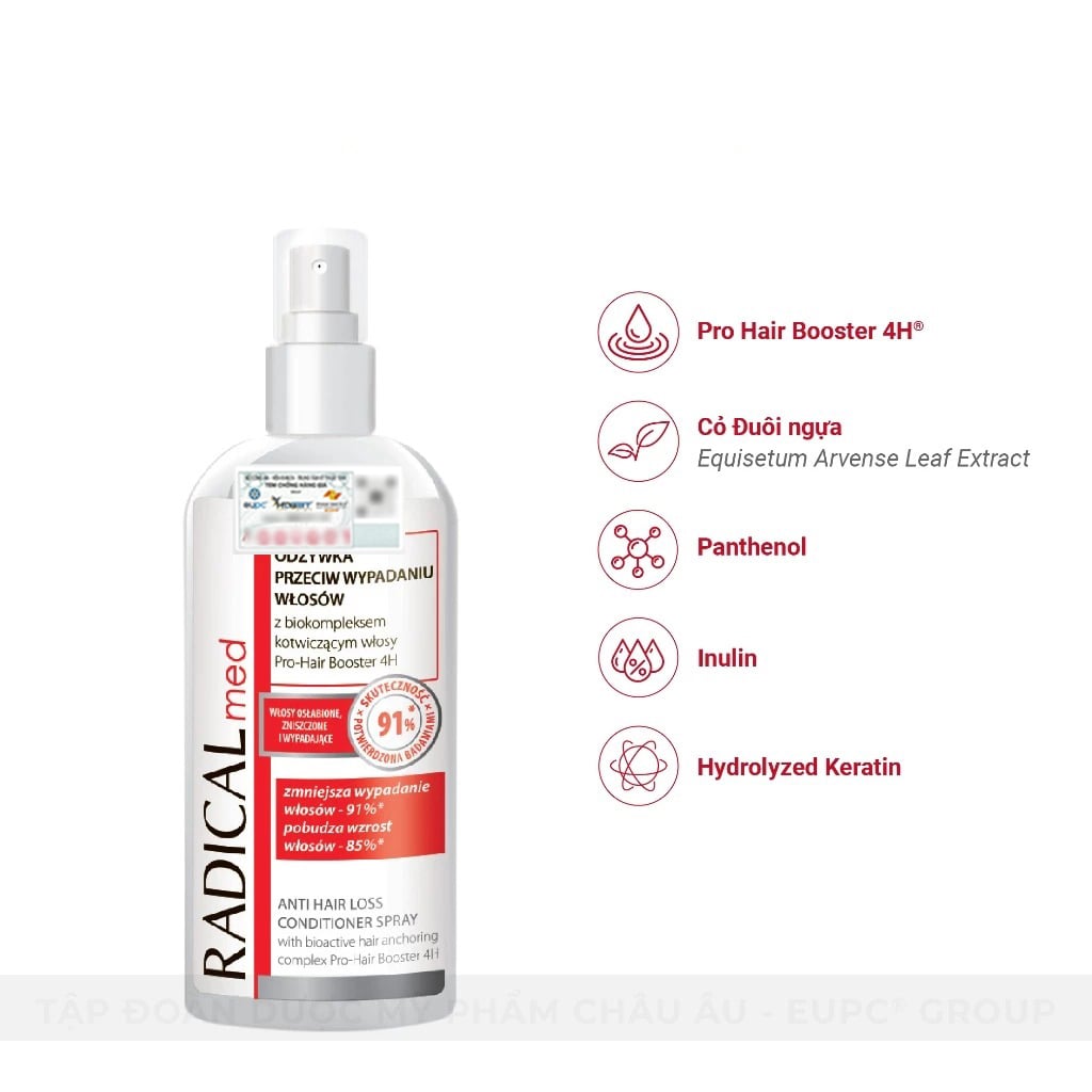 Xịt Dưỡng Farmona Radical Med Anti Hair loss Conditioner Spray Giúp Ngừa Rụng Tóc Dạng Xịt 200ml 5