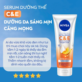  Serum  Dưỡng Thể Nivea Vitamin C&E Sáng Mượt Da 170ml - Dưỡng Sáng, Căng Mọng Sau 7 Ngày, Glutathione 