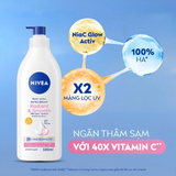  Sữa Dưỡng Thể Nivea Radiant & Smooth Dưỡng Sáng Mịn Da 500ml - Extra Bright, Cấp Ẩm, Đều Màu, Màng Lọc UV 