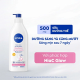  Sữa Dưỡng Thể Nivea Radiant & Smooth Dưỡng Sáng Mịn Da 500ml - Extra Bright, Cấp Ẩm, Đều Màu, Màng Lọc UV 