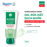  Sữa Rửa Mặt Acnes Oil Control Cleanser 50g/100g - Gel Rửa Mặt Kiểm Soát Nhờn, Ngừa Mụn Cho Da Dầu 