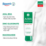  Sữa Rửa Mặt Acnes Creamy Wash 50g/100g - Ngăn Ngừa Mụn, Sạch Sâu AHA BHA Cho Da Dầu Mụn, Lỗ Chân Lông To 