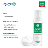  Sữa Rửa Mặt Tạo Bọt Acnes Foaming Wash 150ml - Ngăn Ngừa Mụn, Sạch Sâu BHA Cho Da Dầu, Lỗ Chân Lông To 