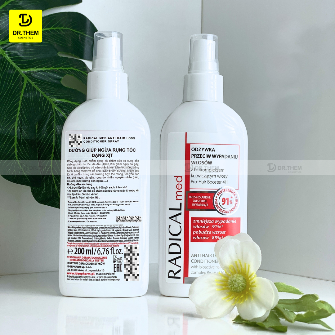  Xịt Dưỡng Farmona Radical Med Anti Hair loss Conditioner Spray Giúp Ngừa Rụng Tóc Dạng Xịt 200ml 