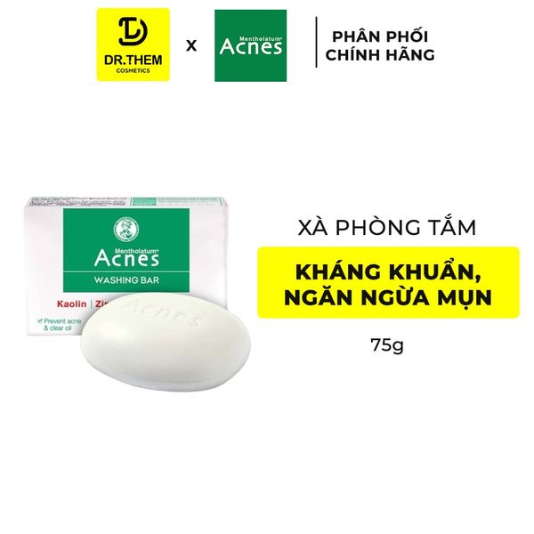 Xà Phòng Acnes Washing Bar Hỗ Trợ Kháng Khuẩn Và Ngăn Ngừa Mụn 75g