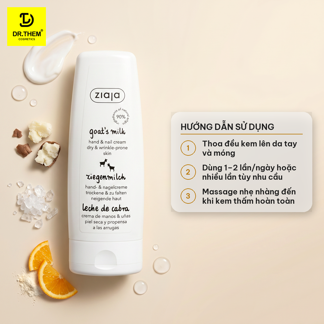 Kem Dưỡng Tay Móng Sữa Dê Ziaja Goat's Milk Hand & Nail Cream 80ml 3