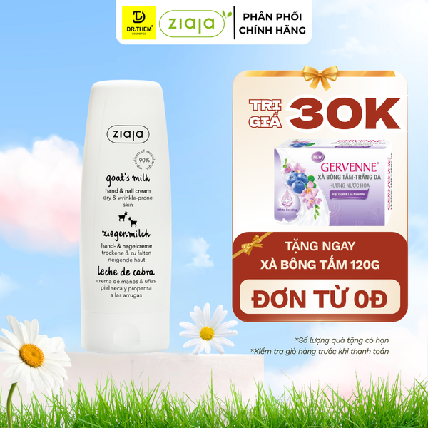 Kem Dưỡng Tay Móng Sữa Dê Ziaja Goat's Milk Hand & Nail Cream 80ml