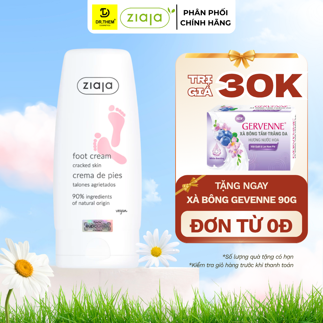 Kem Dưỡng Nứt Nẻ Gót Chân Ziaja Foot Cream Cracked Skin 60ml