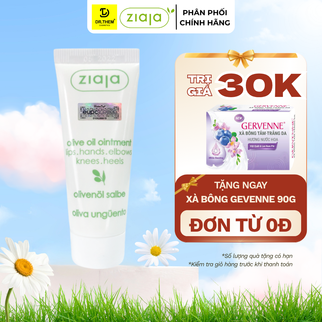 Sáp Dầu Oliu Ziaja Olive Oil Ointment Dưỡng Môi Khô, Nứt Nẻ 20ml