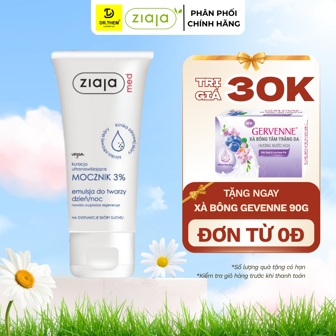 Nhũ Tương Mềm Da 3% Urê Ziaja Med Mocznik 3% 50ml