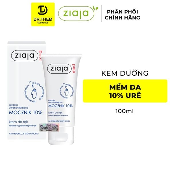 Kem Dưỡng Mềm Da 10% Urê Ziaja Med Mocznik 100ml