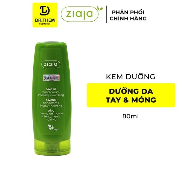 Kem Dưỡng Da Tay-Móng Ô Liu Ziaja Olive Oil Hand Cream Intensely Nourishing 80ml