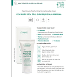  Kem Dưỡng Kiềm Dầu Cân Bằng Ngày/ Đêm Cho Da Dầu Mụn Ziaja Manuka Tree Purifying Normalising Day/ Gently Exfoliating Night Cream 50ml 
