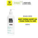  Nhũ Tương Mượt Da Toàn Thân 1% Urê Ziaja Med Atopic Skin Dermatological Formula Body Lotion Nourishing 400ml 