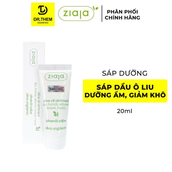 Sáp Dầu Oliu Ziaja Olive Oil Ointment Dưỡng Môi Khô, Nứt Nẻ 20ml