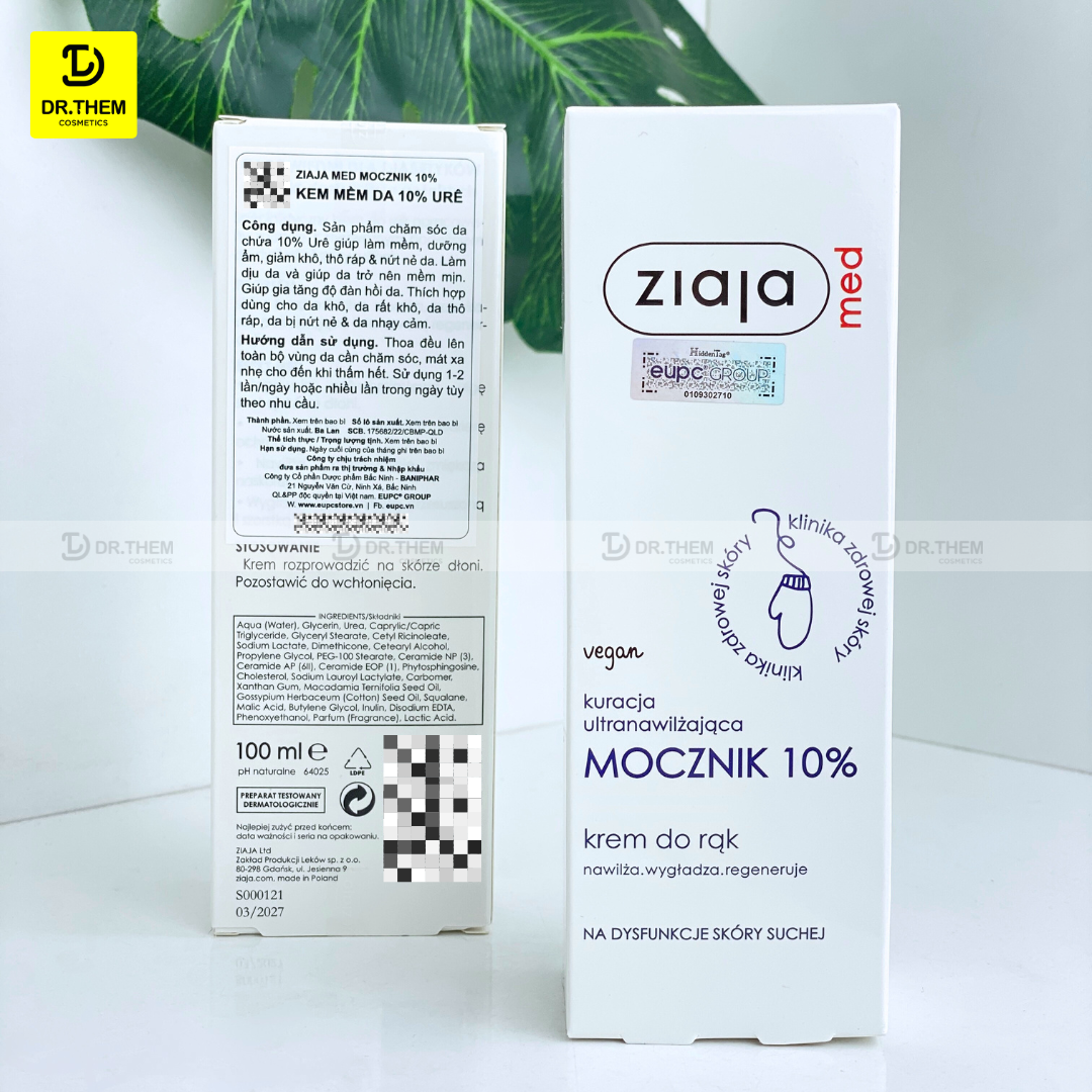 Kem Dưỡng Mềm Da 10% Urê Ziaja Med Mocznik 100ml 6