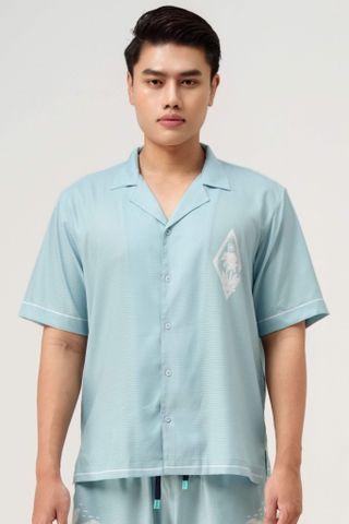 Áo Sơ Mi Nam Đi Biển Pink Paradise