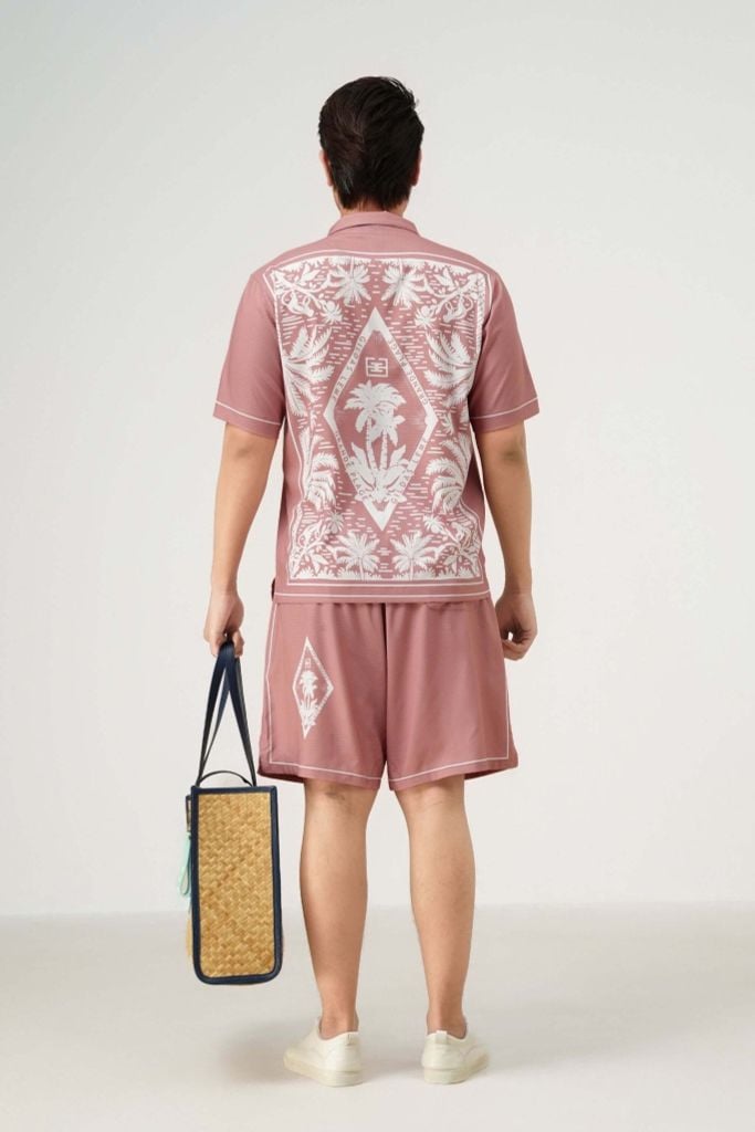 Set Đồ Đi Biển Nam Pink Paradise