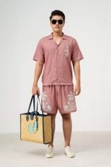 Set Đồ Đi Biển Nam Pink Paradise