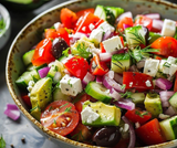  Salad and entree 