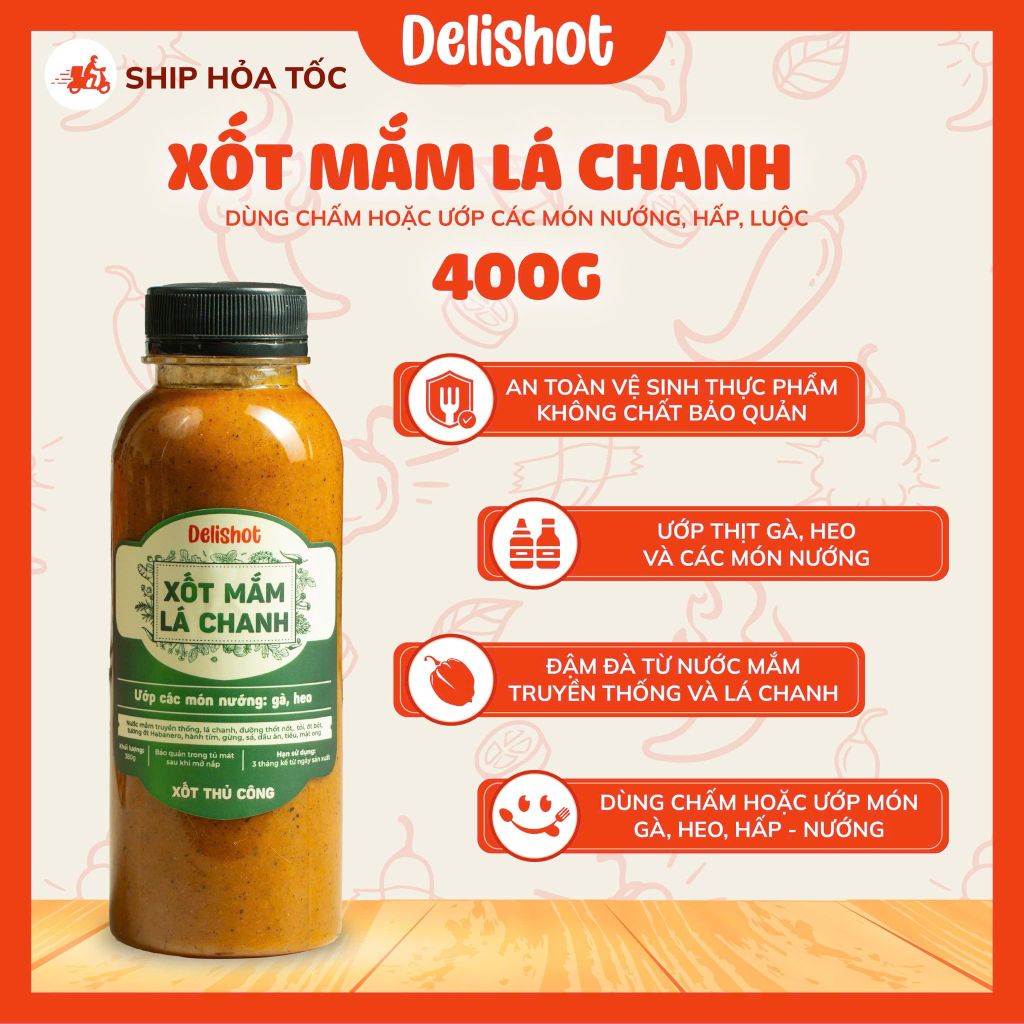  Xốt Mắm Lá Chanh 