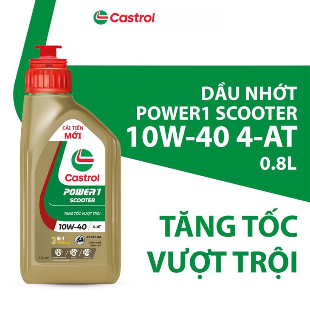 Dầu Nhớt Xe Ga Castrol POWER1 4T 10W-40