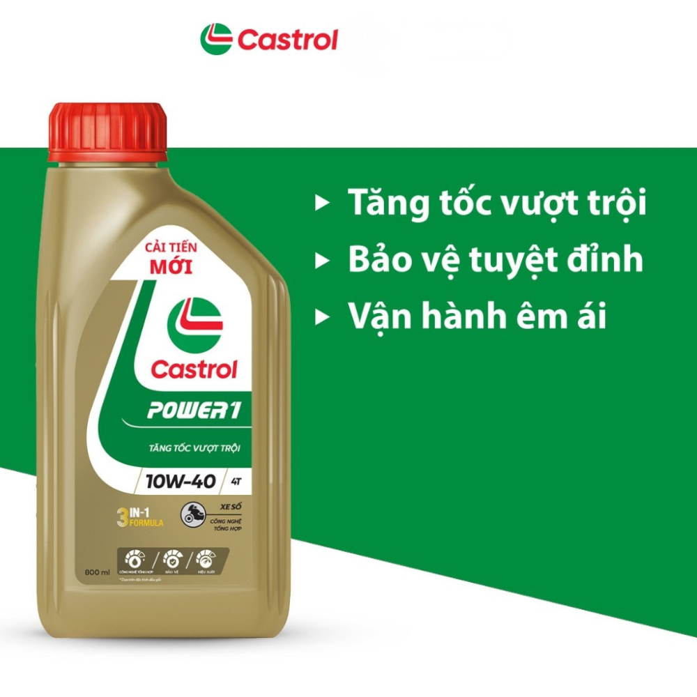 Dầu nhớt xe số Castrol POWER1 4T 10W-40