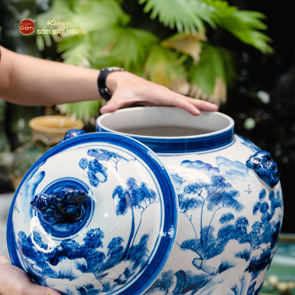 Chóe Men Lam Họa Tiết Sơn Thủy