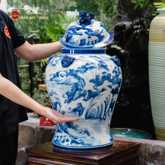 Chóe Men Lam Họa Tiết Sơn Thủy