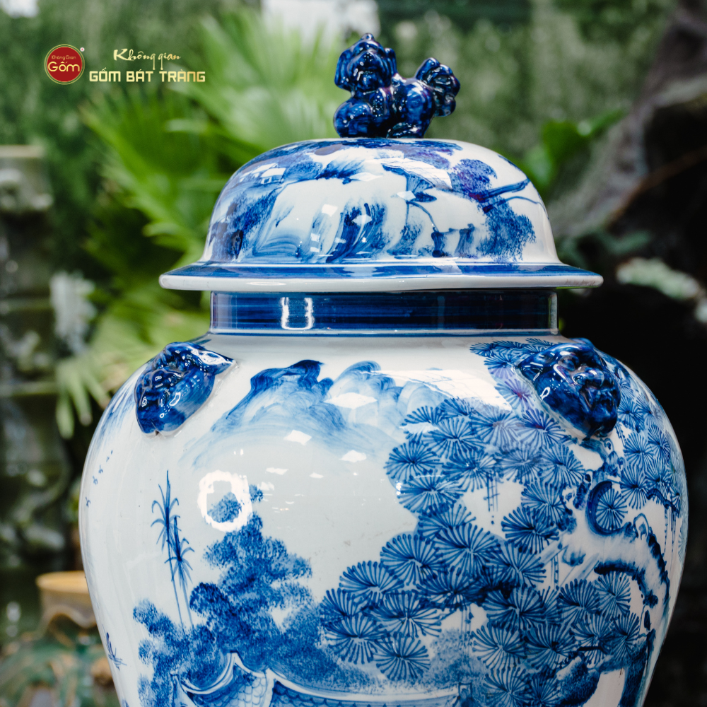 Chóe Men Lam Họa Tiết Sơn Thủy