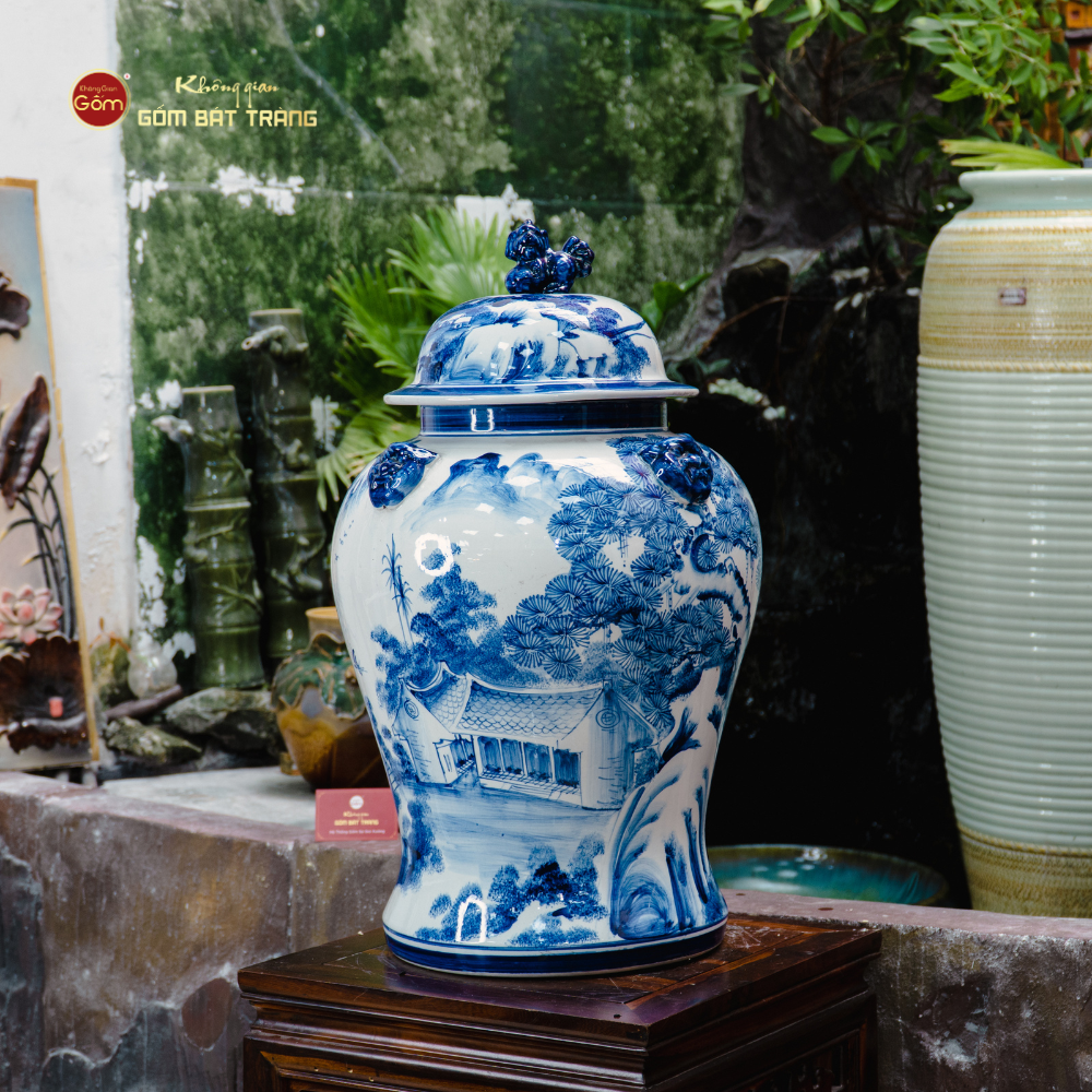 Chóe Men Lam Họa Tiết Sơn Thủy