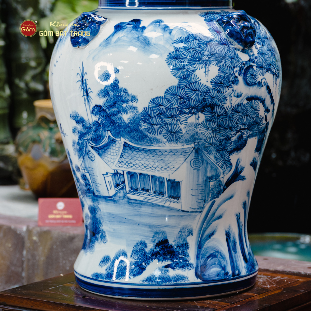 Chóe Men Lam Họa Tiết Sơn Thủy