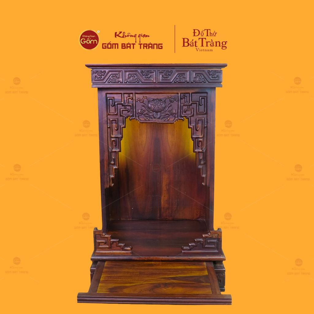 Bàn Thờ Thần Tài Thổ Địa Gỗ Muồng