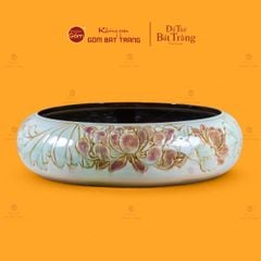 Ang Thả Hoa Tắm Phật Khắc Hoa Sen