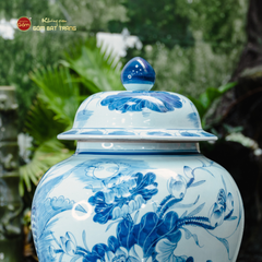 Chóe Men Lam Họa Tiết Hoa Sen