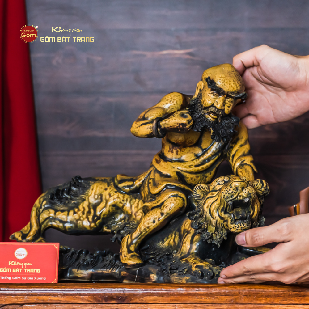 Bộ Tượng Men Vàng Cổ Thập Bát La Hán