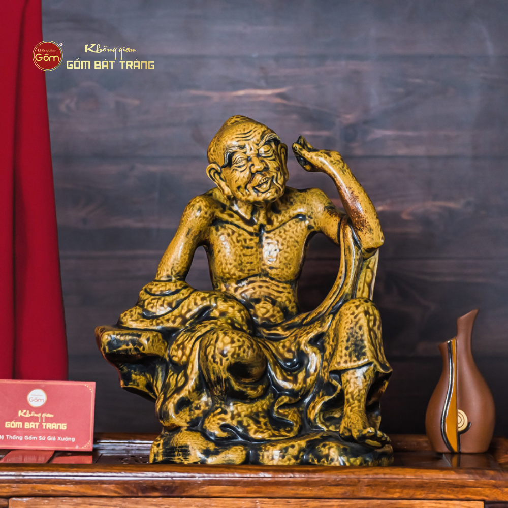 Bộ Tượng Men Vàng Cổ Thập Bát La Hán