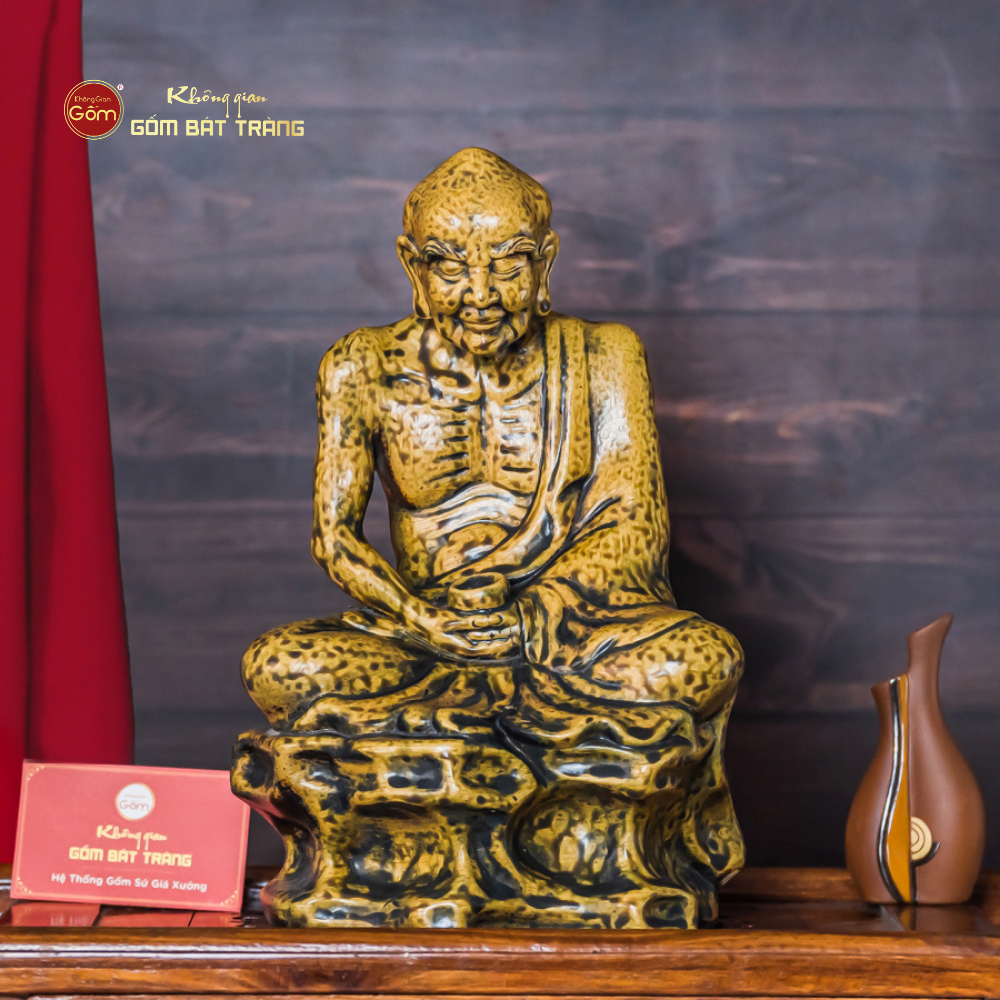 Bộ Tượng Men Vàng Cổ Thập Bát La Hán