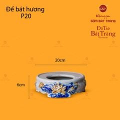 Bát Hương Thờ Men Rạn Họa Tiết Hoa Sen
