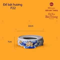 Bát Hương Thờ Men Rạn Họa Tiết Hoa Sen