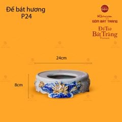 Bát Hương Thờ Men Rạn Họa Tiết Hoa Sen