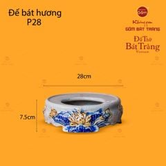 Bát Hương Thờ Men Rạn Họa Tiết Hoa Sen