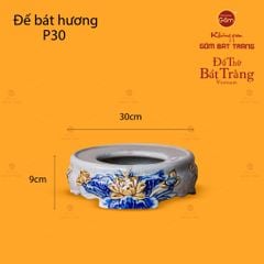 Bát Hương Thờ Men Rạn Họa Tiết Hoa Sen