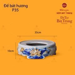 Bát Hương Thờ Men Rạn Họa Tiết Hoa Sen
