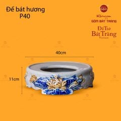 Bát Hương Thờ Men Rạn Họa Tiết Hoa Sen
