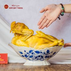 Bát Đựng Gà Cúng Hoa Phù Dung
